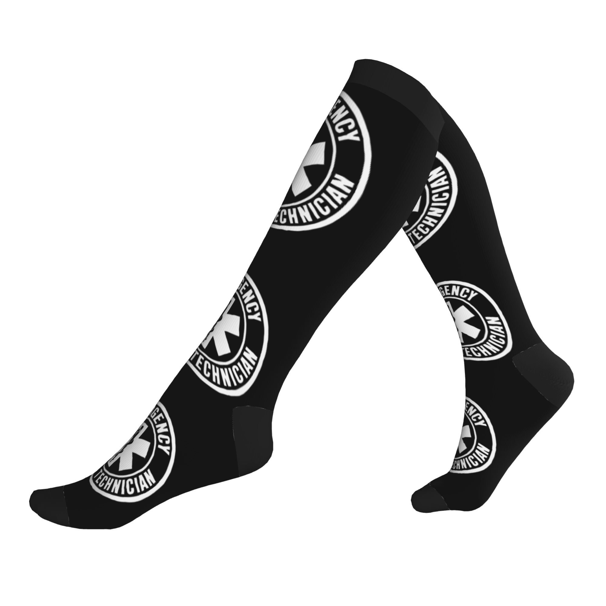 Compression Sock Medical - Emt スターオブライフ救急医療技術者ロゴドレスソックス男性女性暖かいファッションスポーツ圧縮ソックス