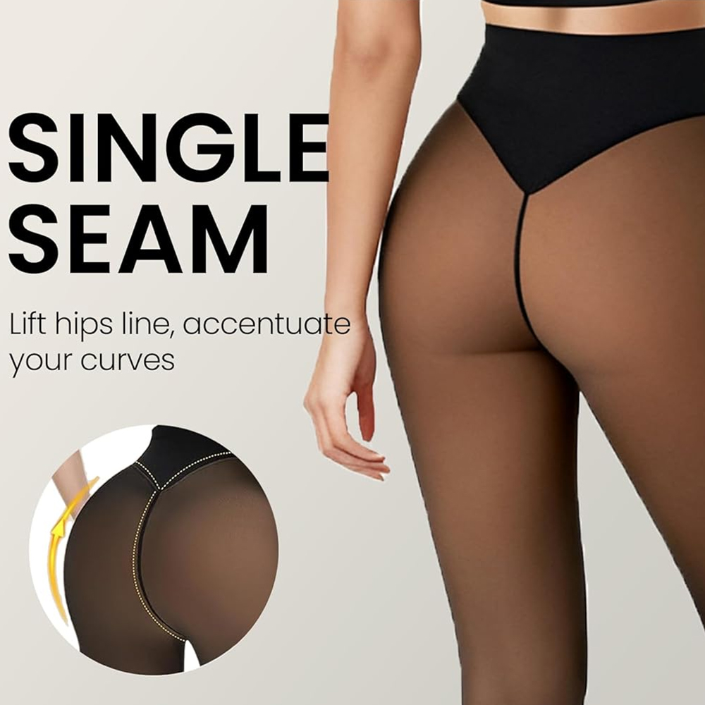 ワンシームフリース裏地レギンス、コンプレッションバンドシェイ - Tights Pantyhose Sheer のレビューと価格