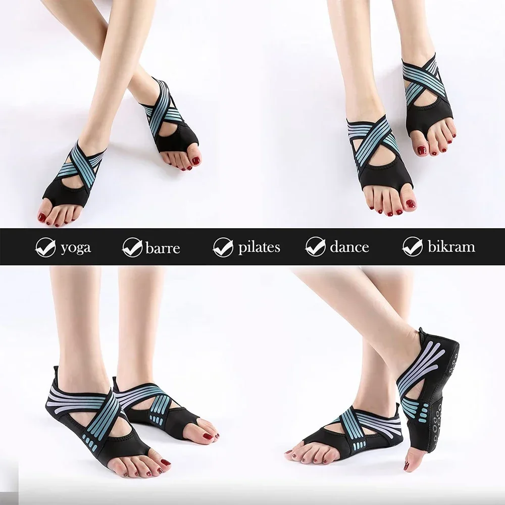 1足組プロフェッショナルノンスリップジムヨガシューズ フラッ - Grip Sock Yoga のレビューと価格