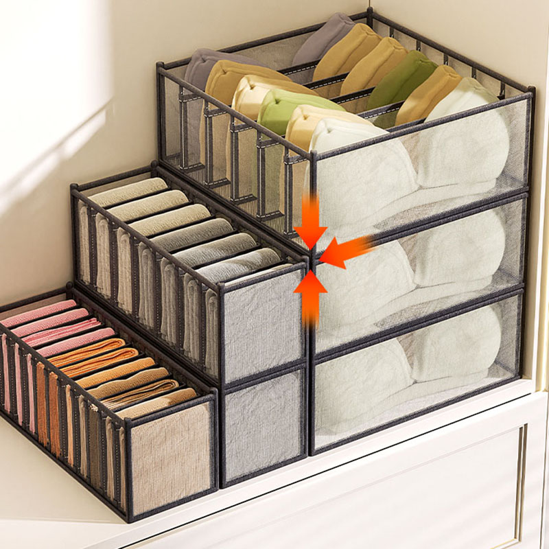 下着収納ボックス ホームワードローブ 引き出し式 靴下 下着 - Sock Organizer Tray のレビューと価格