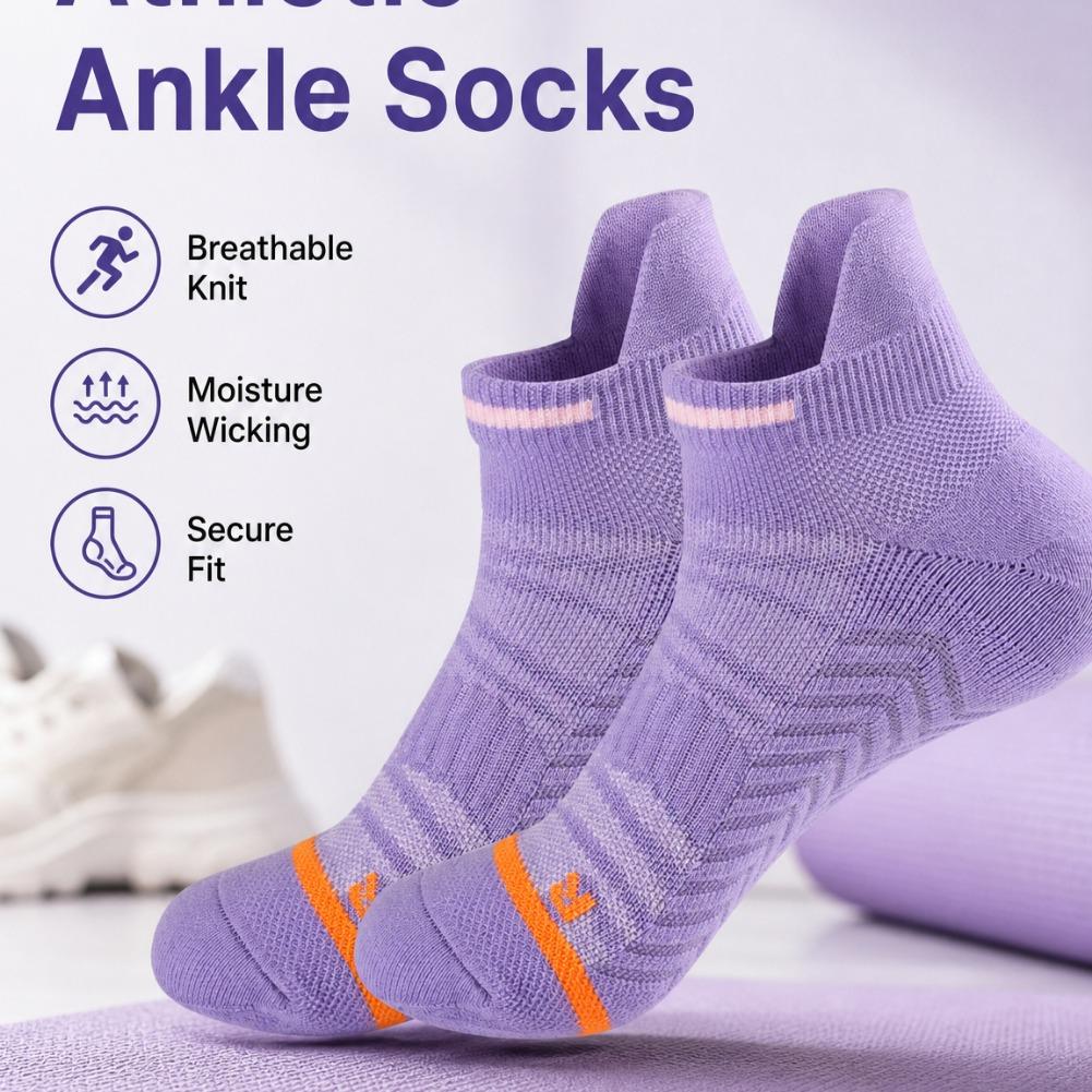 プロのマラソンランニングソックス厚みのあるクッションタオル底 - Athletic Sock Cushion のレビューと価格